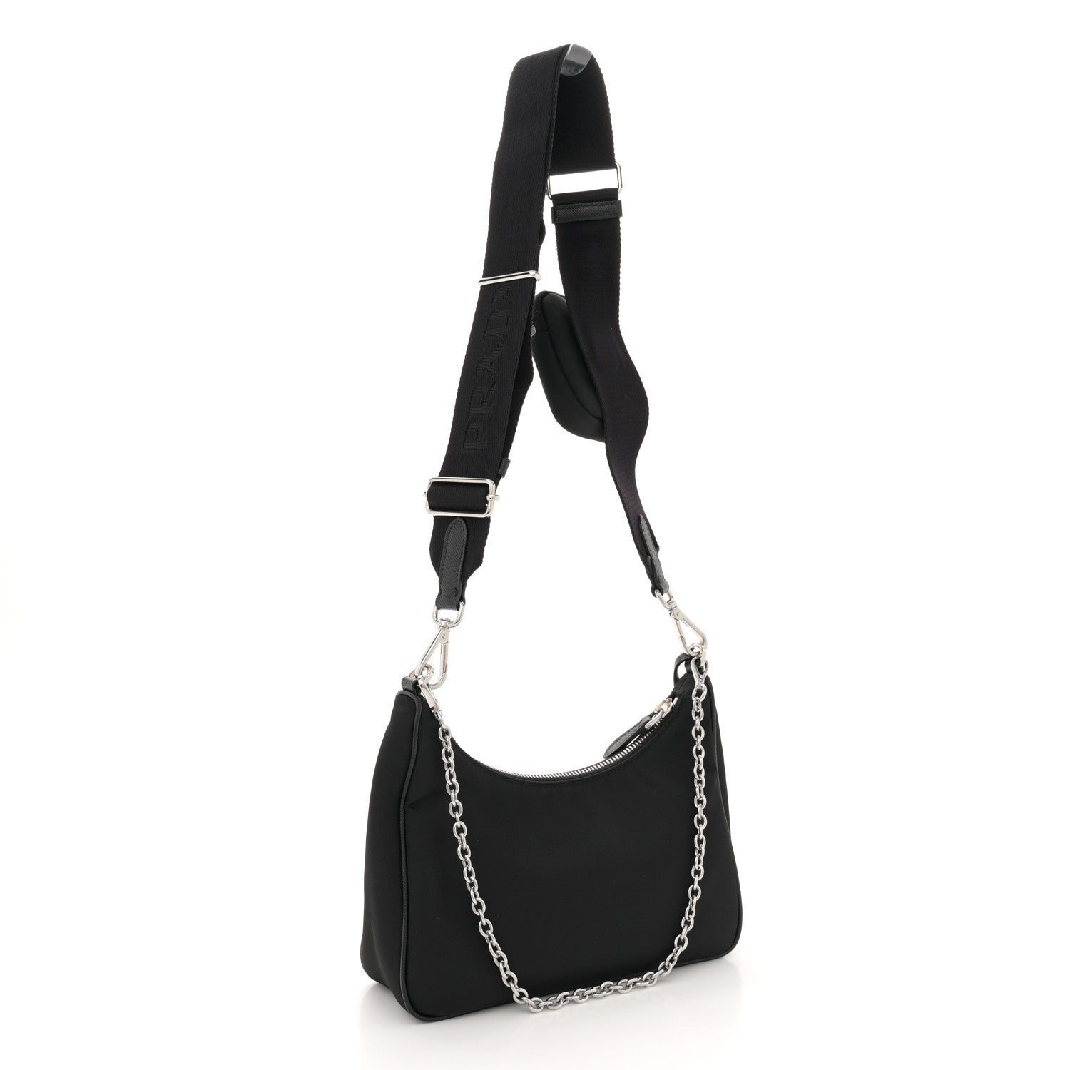 Prada Nylon Re-Edition 2005 Shoulder Bag Black 3 of 11