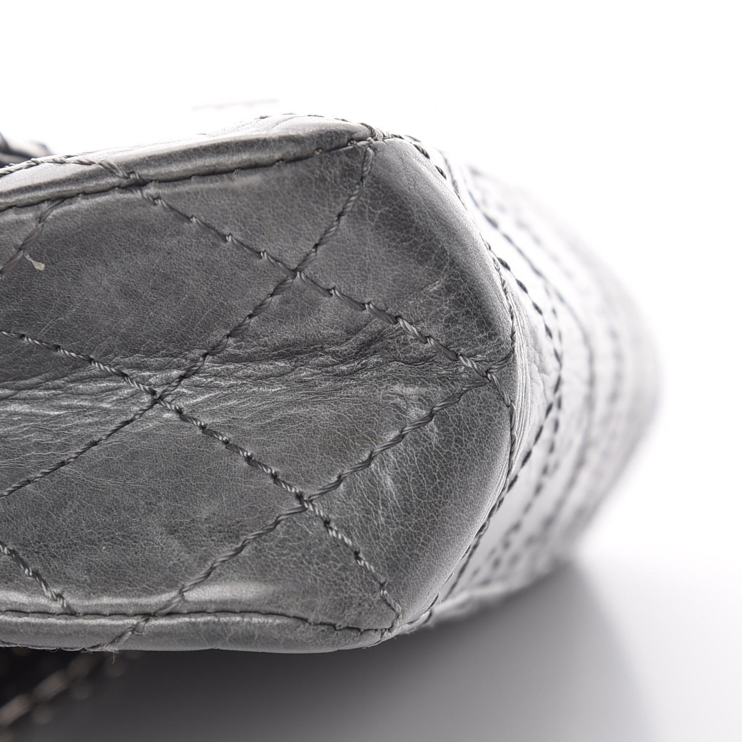 Aged Calfskin Quilted 50th Anniversary 2.55 Reissue 225 Flap Grey