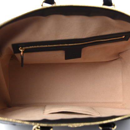 Gucci Suede Patent GG Web Medium Ophidia Tote Bag Black 5 of 10