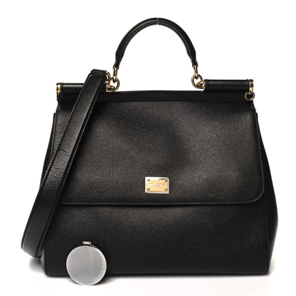 Dolce & Gabbana Dauphine Large Miss Sicily Satchel Black 3 of 12