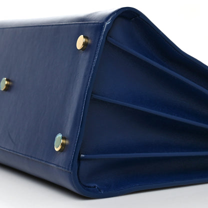 Saint Laurent Calfskin Large Sac De Jour Carryall Navy 10 of 12