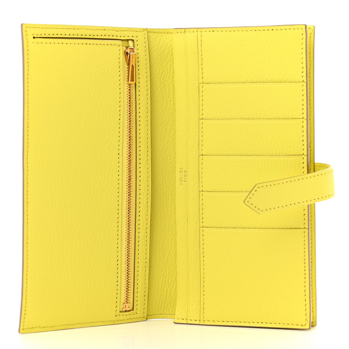 Chevre Mysore Bearn Gusset Wallet Soufre