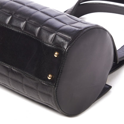 Chanel Lambskin Chocolate Bar Quilted CC Shoulder Bag Black 5 of 7