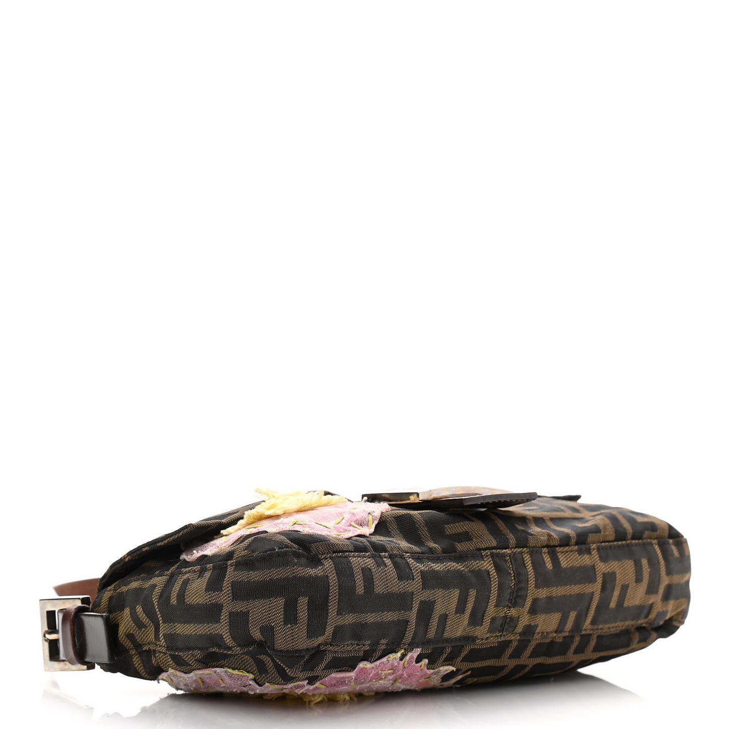 Zucca Flower Applique Baguette Tobacco