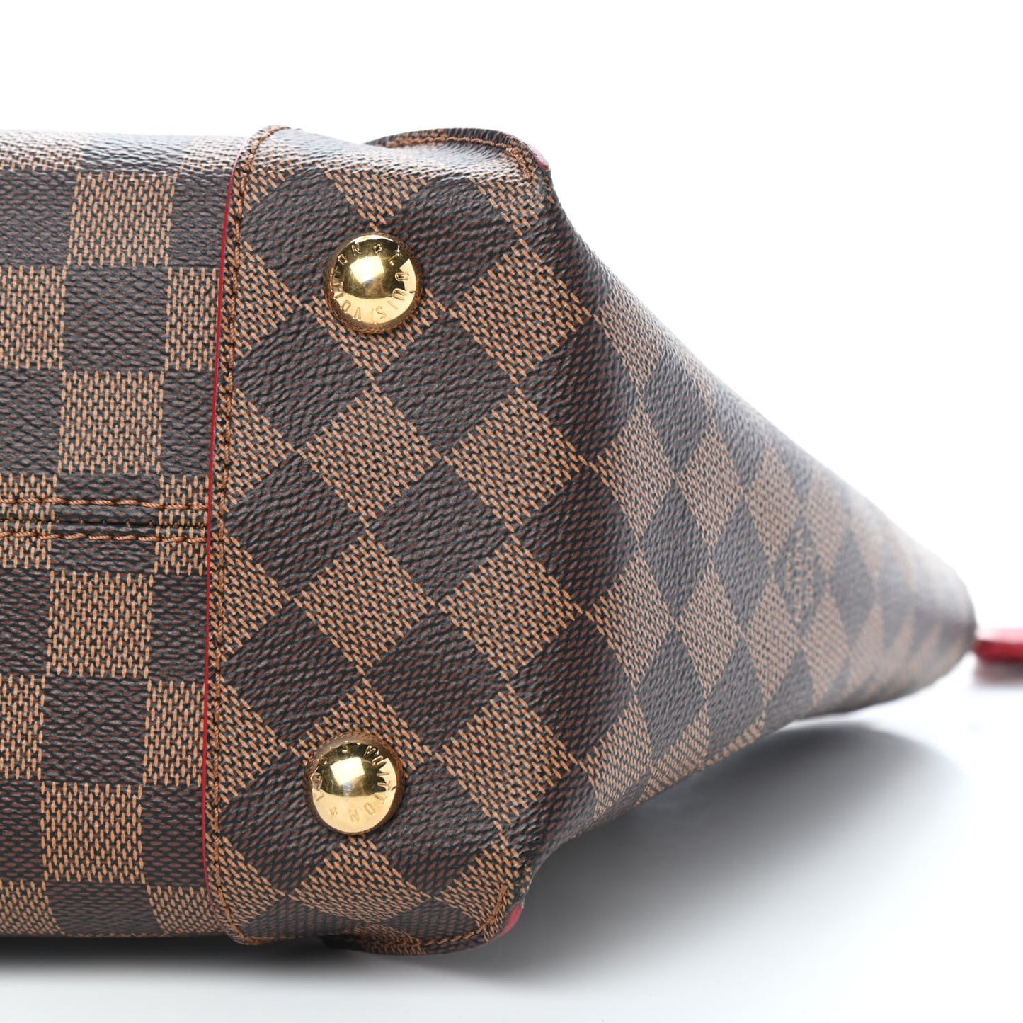 Damier Ebene Caissa Tote PM Cherry