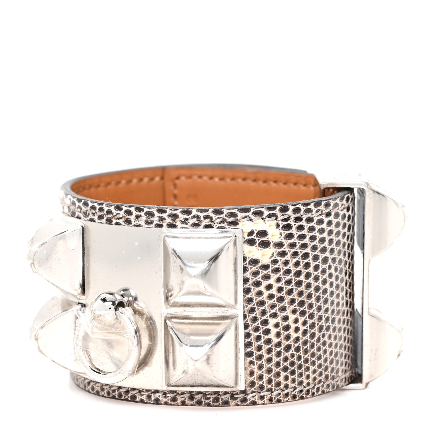 Hermes Lizard Collier De Chien CDC Bracelet S Ombre 1 of 6