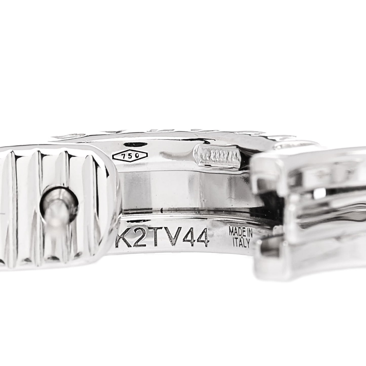 18K White Gold Small B.Zero1 Hoop Earrings