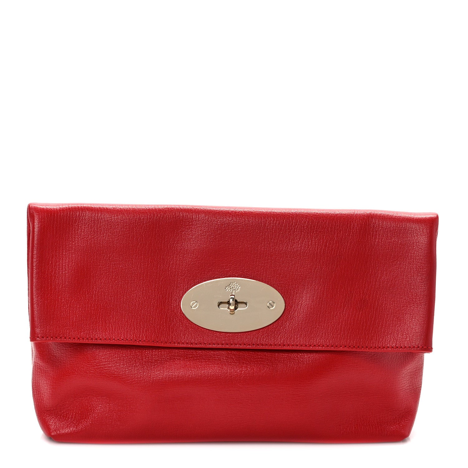 Mulberry Shiny Goat Clemmie Clutch Red 1 of 10
