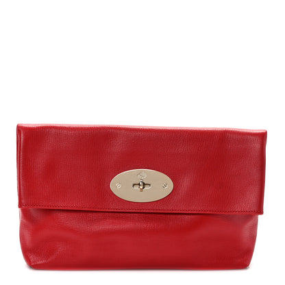 Mulberry Shiny Goat Clemmie Clutch Red 1 of 10