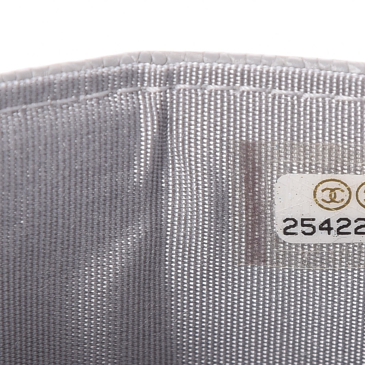 Caviar Quilted Boy Card Holder Grey