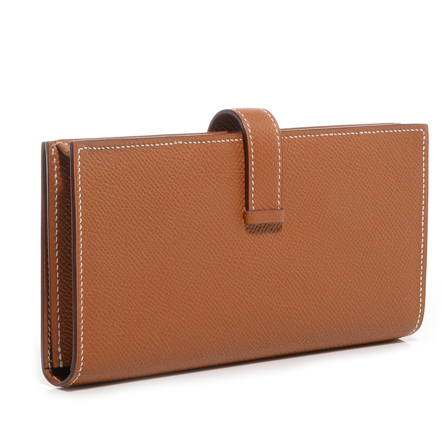 Hermes Epsom Bearn Gusset Wallet Gold 3 of 10