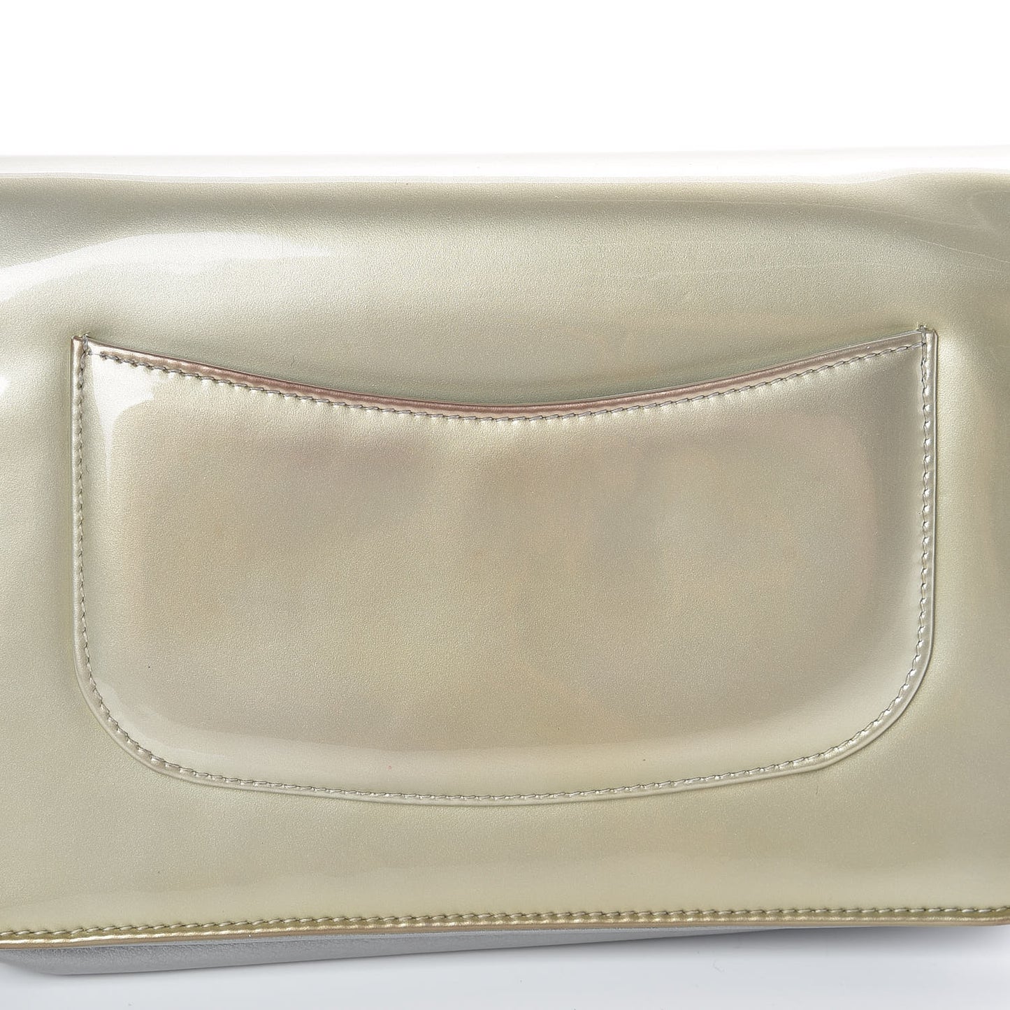 Patent Strass Wallet On Chain WOC Silver