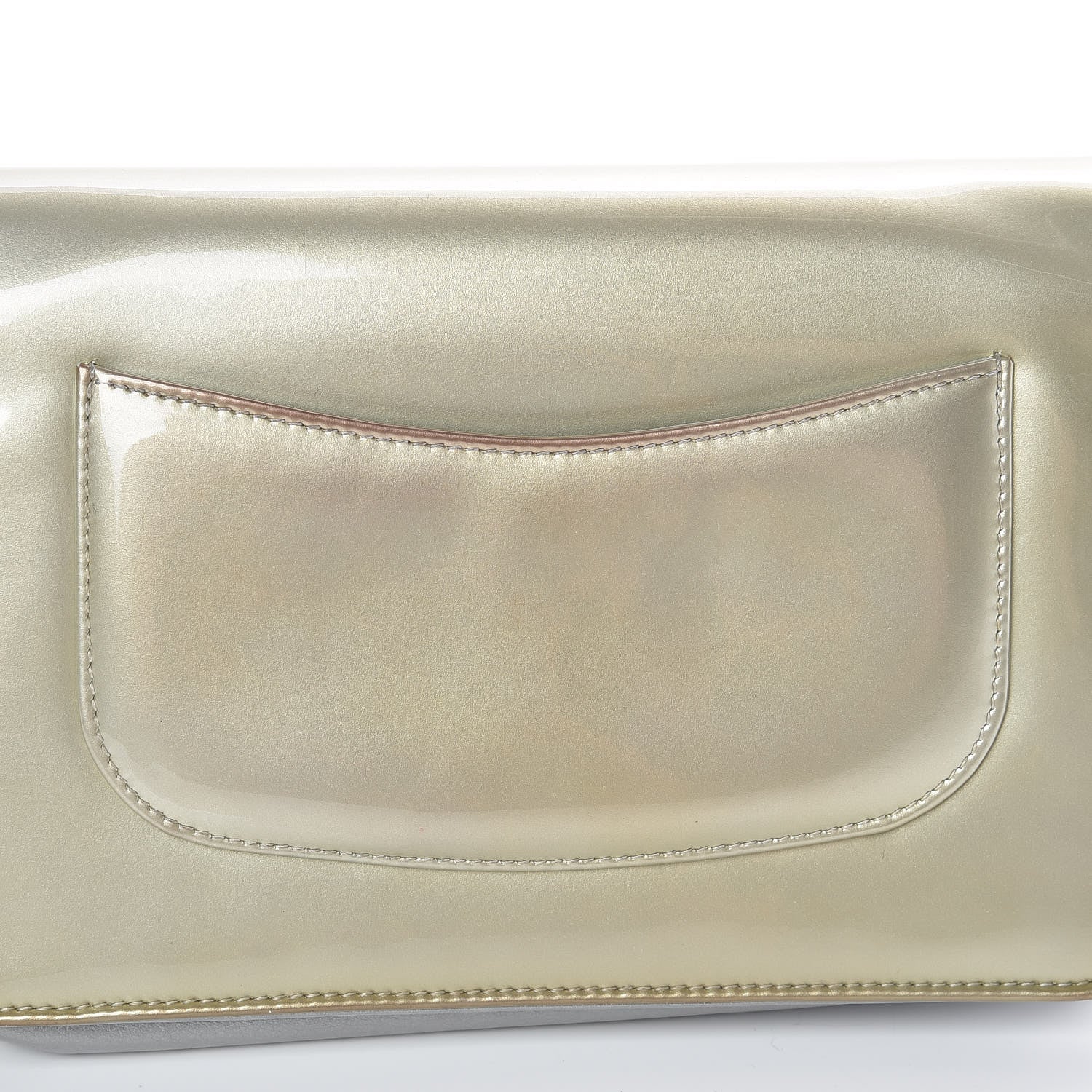 Chanel Patent Strass Wallet On Chain WOC Silver 15 of 16