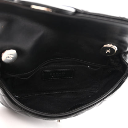 Chanel Calfskin Quilted CC Uniform Flap Belt Bag Black 5 of 12