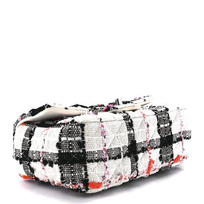 Chanel Tweed Quilted Mini Rectangular Flap Black White Pink 4 of 13