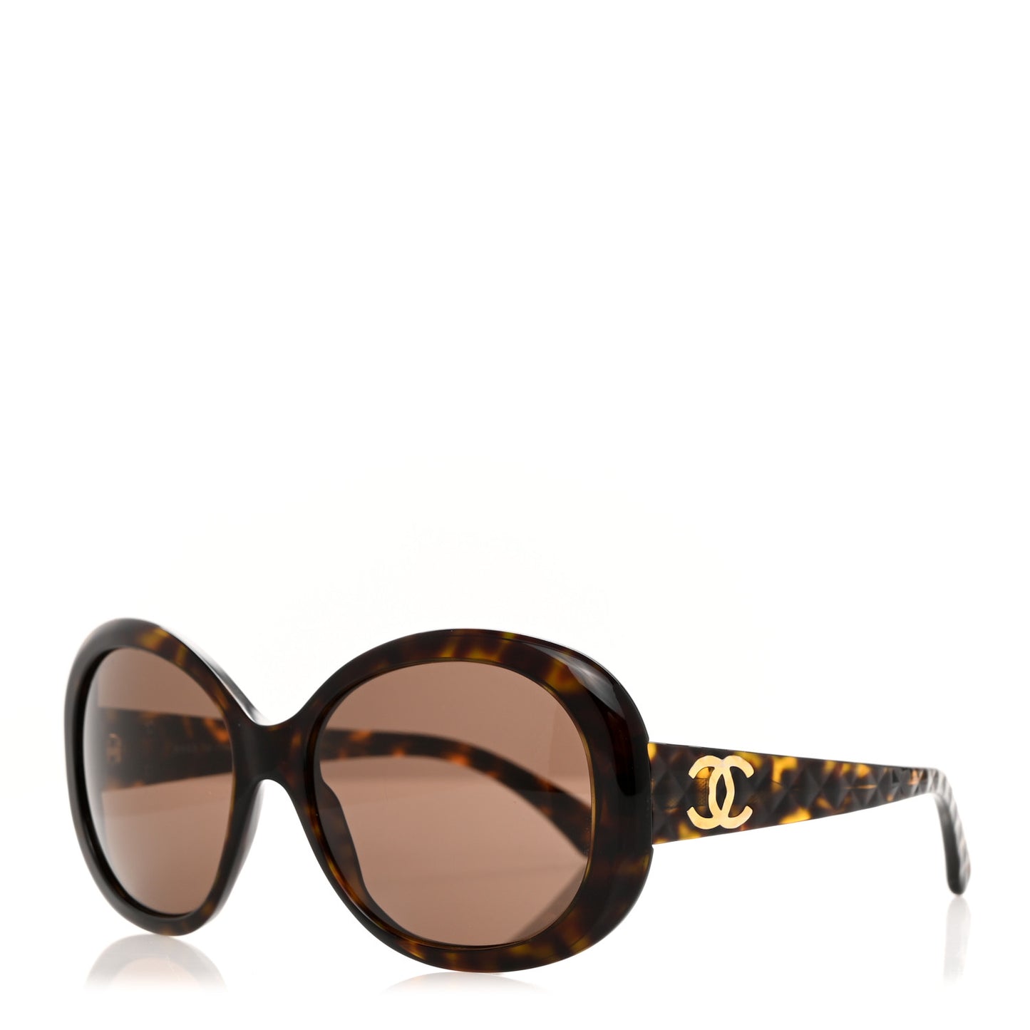 Quilted CC Sunglasses 5188 Tortoise