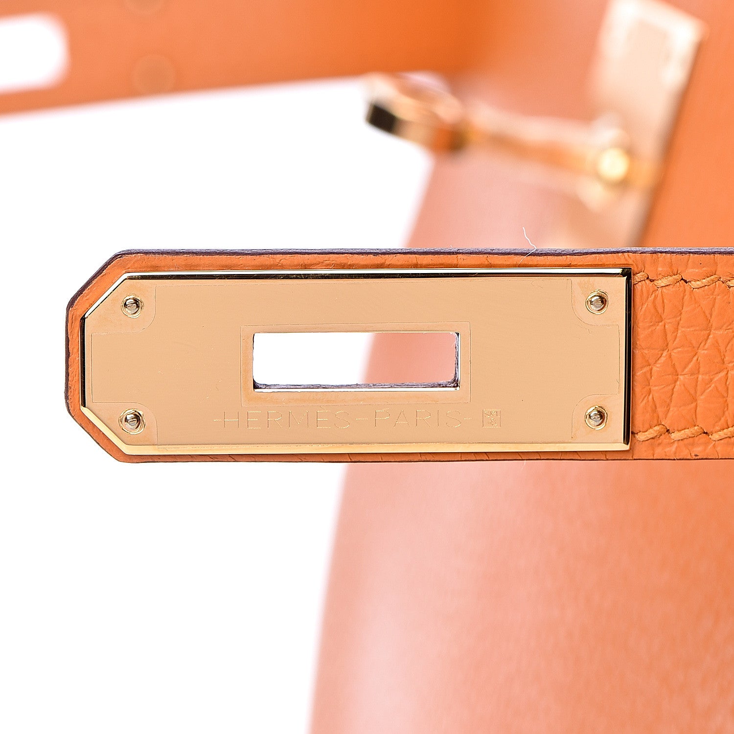 Hermes Taurillon Clemence Kelly Retourne 28 Abricot 11 of 38