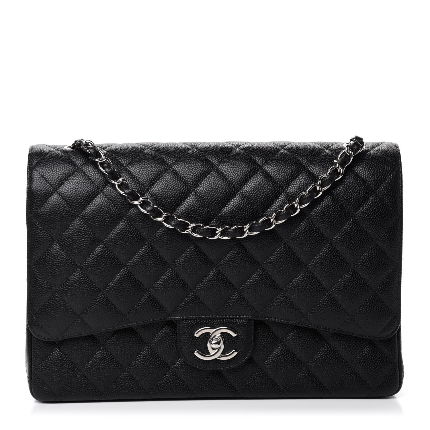 Chanel Caviar Quilted Maxi Double Flap Black 1 of 11