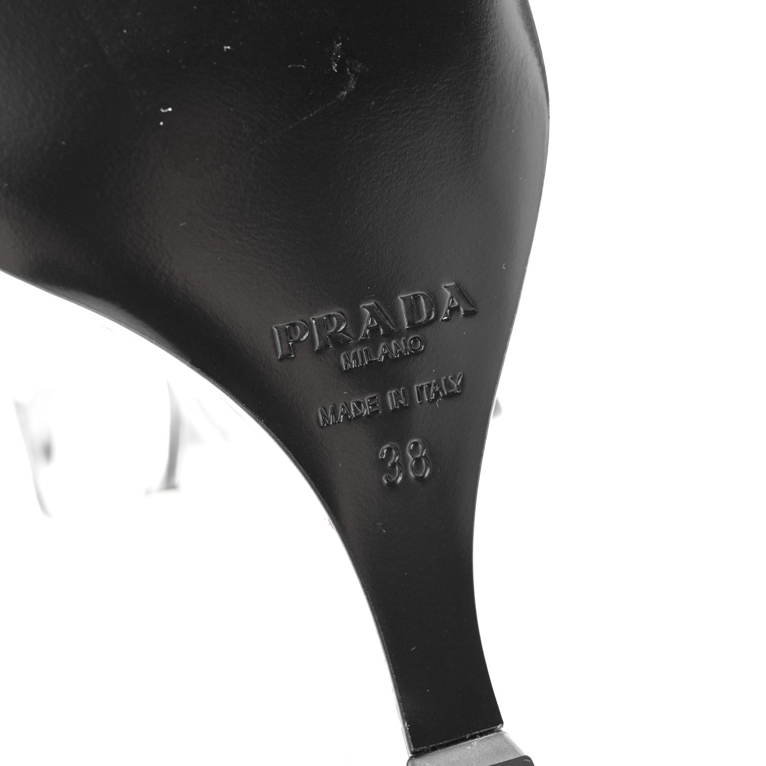 Prada Spazzolato Flame Wedge Sandals 38 Argento 1611720 – FASHIONPHILE