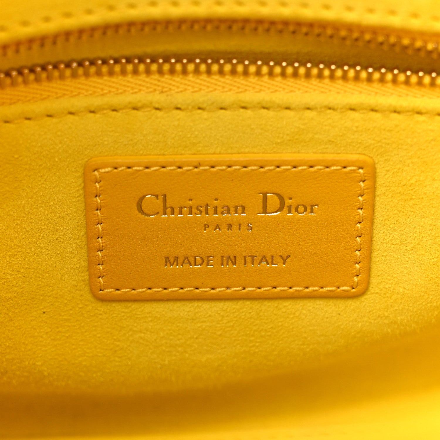 Christian Dior Lambskin Cannage Gradient Small My ABCDior Lady Dior Yellow 6 of 17