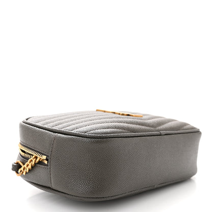 Saint Laurent SAINT LAURENT Grain De Poudre Matelasse Monogram Mini Lou Camera Bag Fog 3 of 9