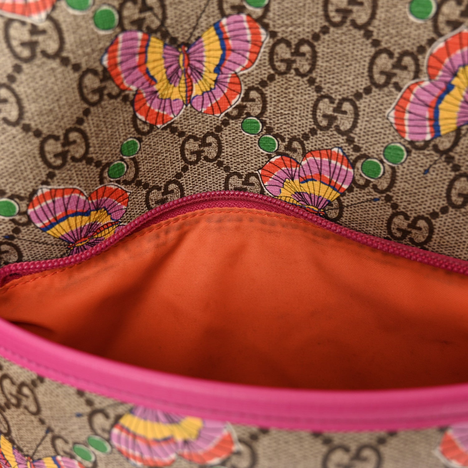 Gucci GG Supreme Monogram Childrens Butterfly Backpack 15 of 16