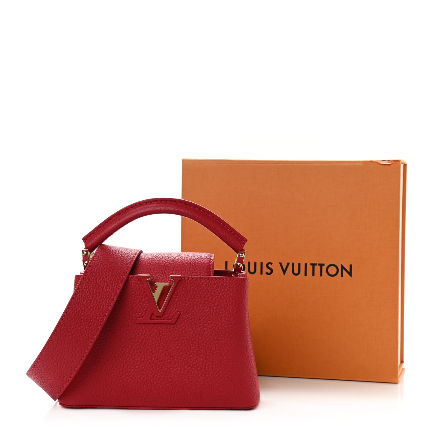 Taurillon Mini Capucines Scarlet