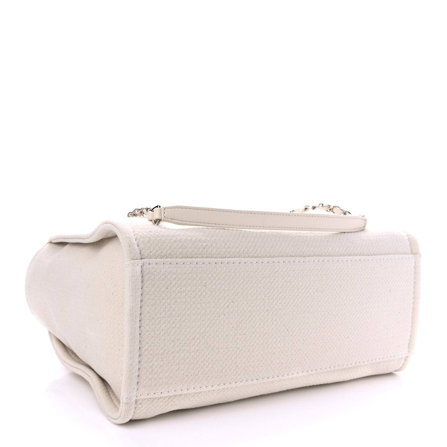 Mixed Fibers Small Deauville Tote White