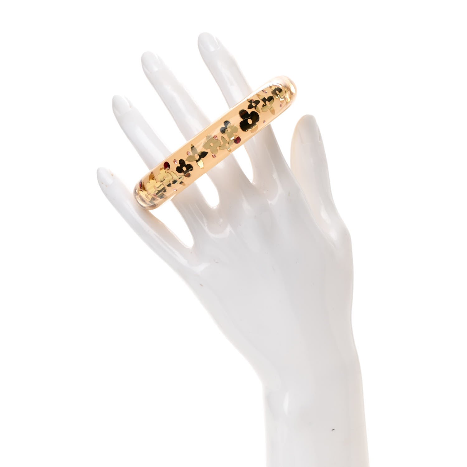 Louis Vuitton Resin Swarovski Medium Inclusion Bracelet PM Caramel 3 of 3