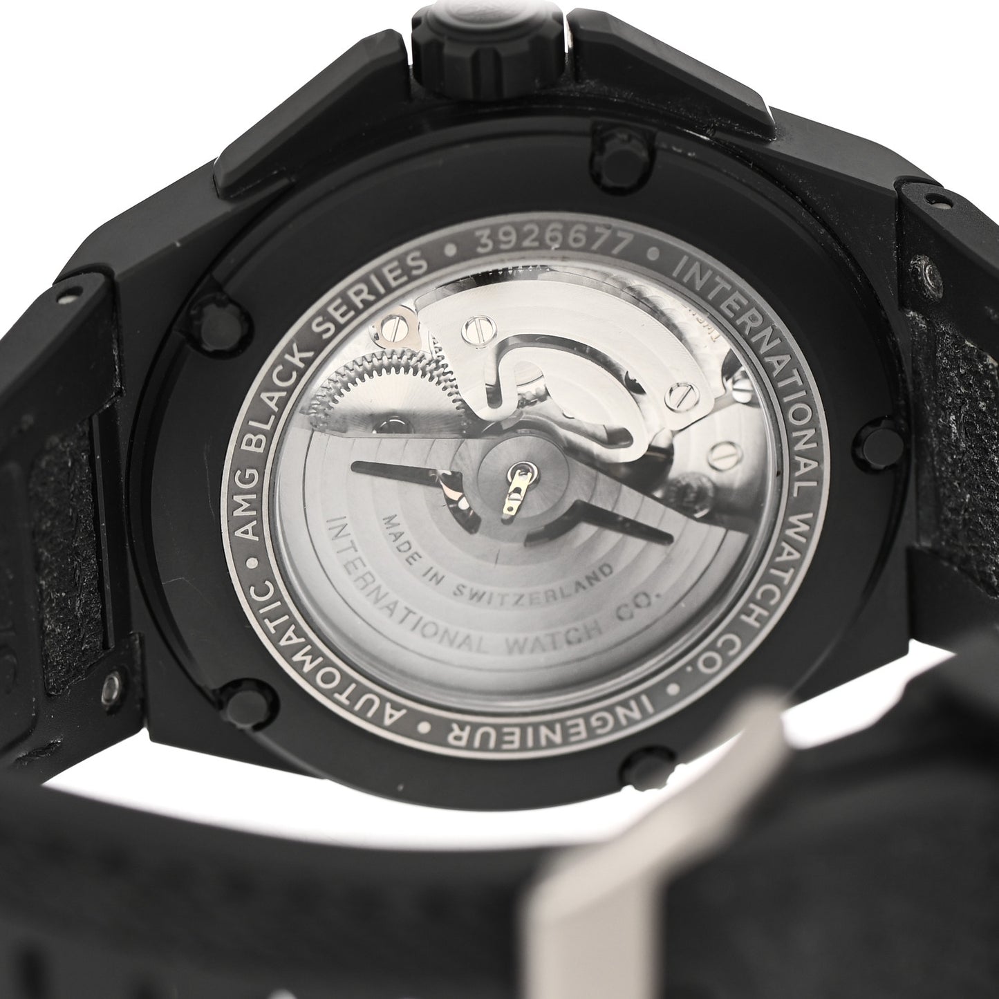 Ceramic Rubber 46mm Ingenieur AMG Black Series Automatic Watch Black IW322503