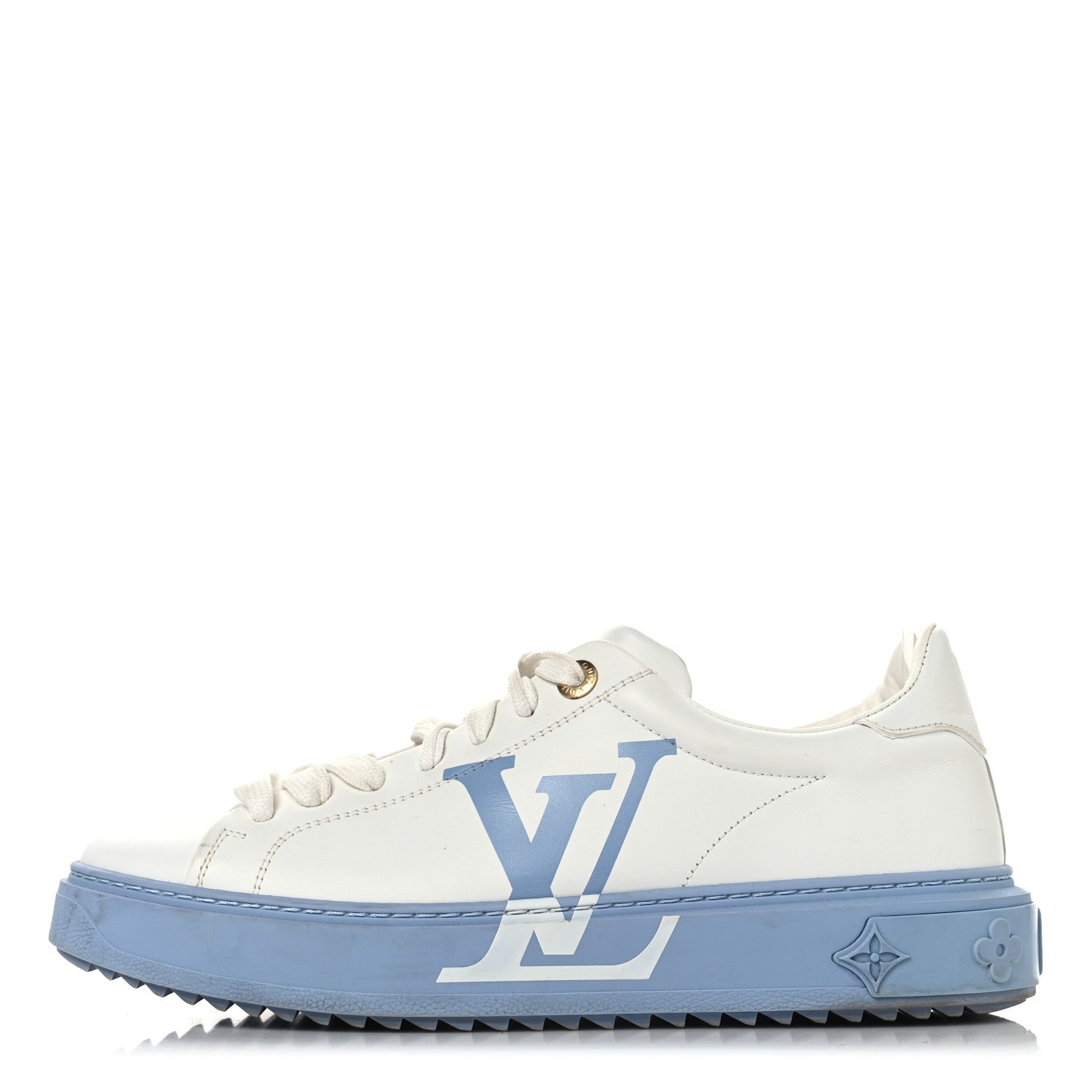 Louis Vuitton Calfskin Time Out LV Sneakers 40 Blue 1 of 10