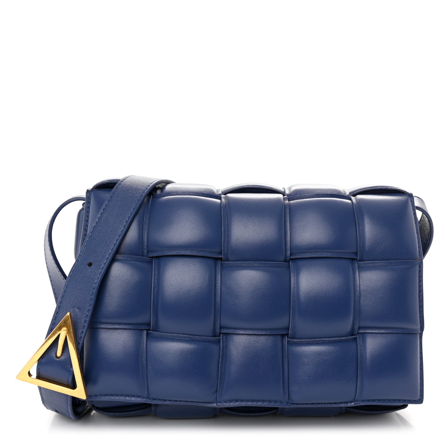 Nappa Maxi Intreccio Padded Cassette Crossbody Bag Cruise