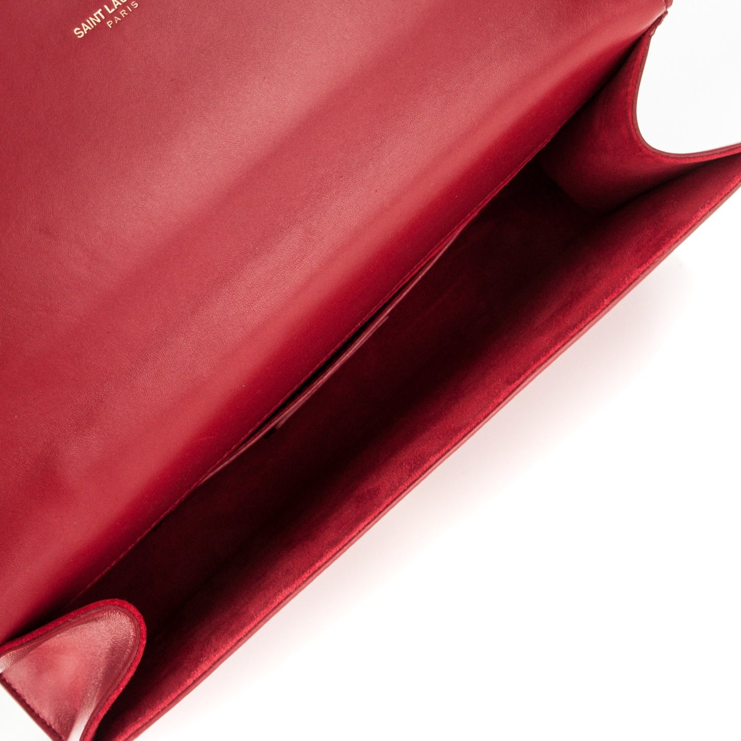 Calfskin Monogram Cassandre Clutch Rouge Orient