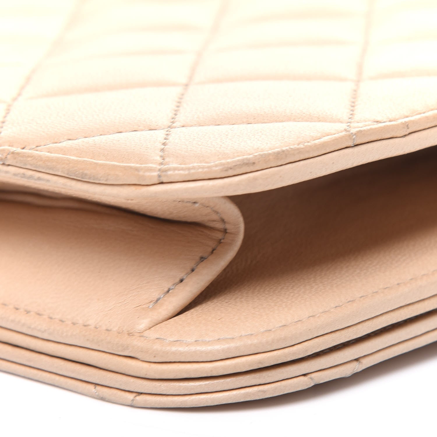 Chanel Lambskin Quilted Small Single Flap Beige 16 of 21