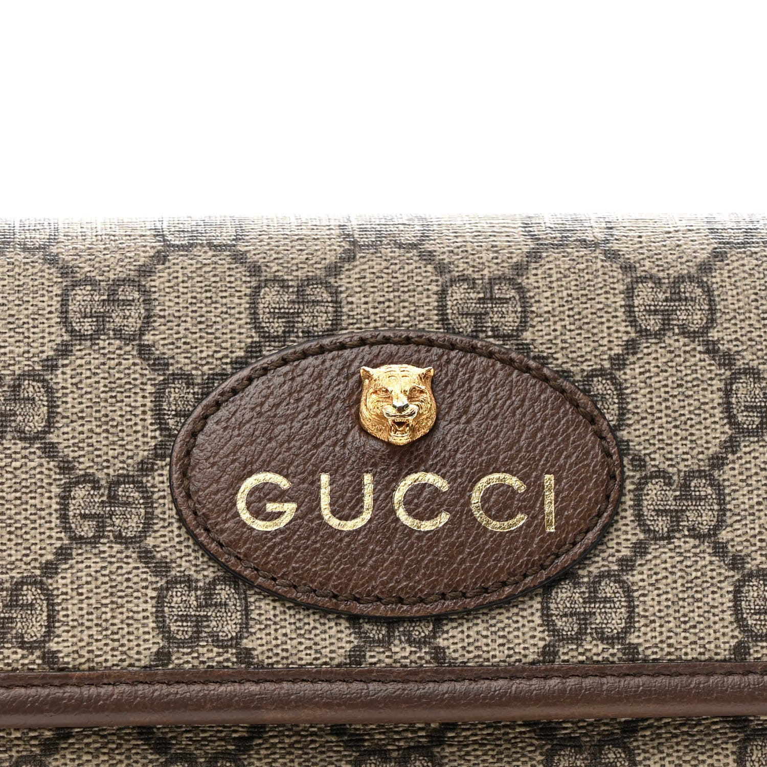 Gucci GG Supreme Monogram Neo Vintage Web Belt Bag Brown 7 of 9