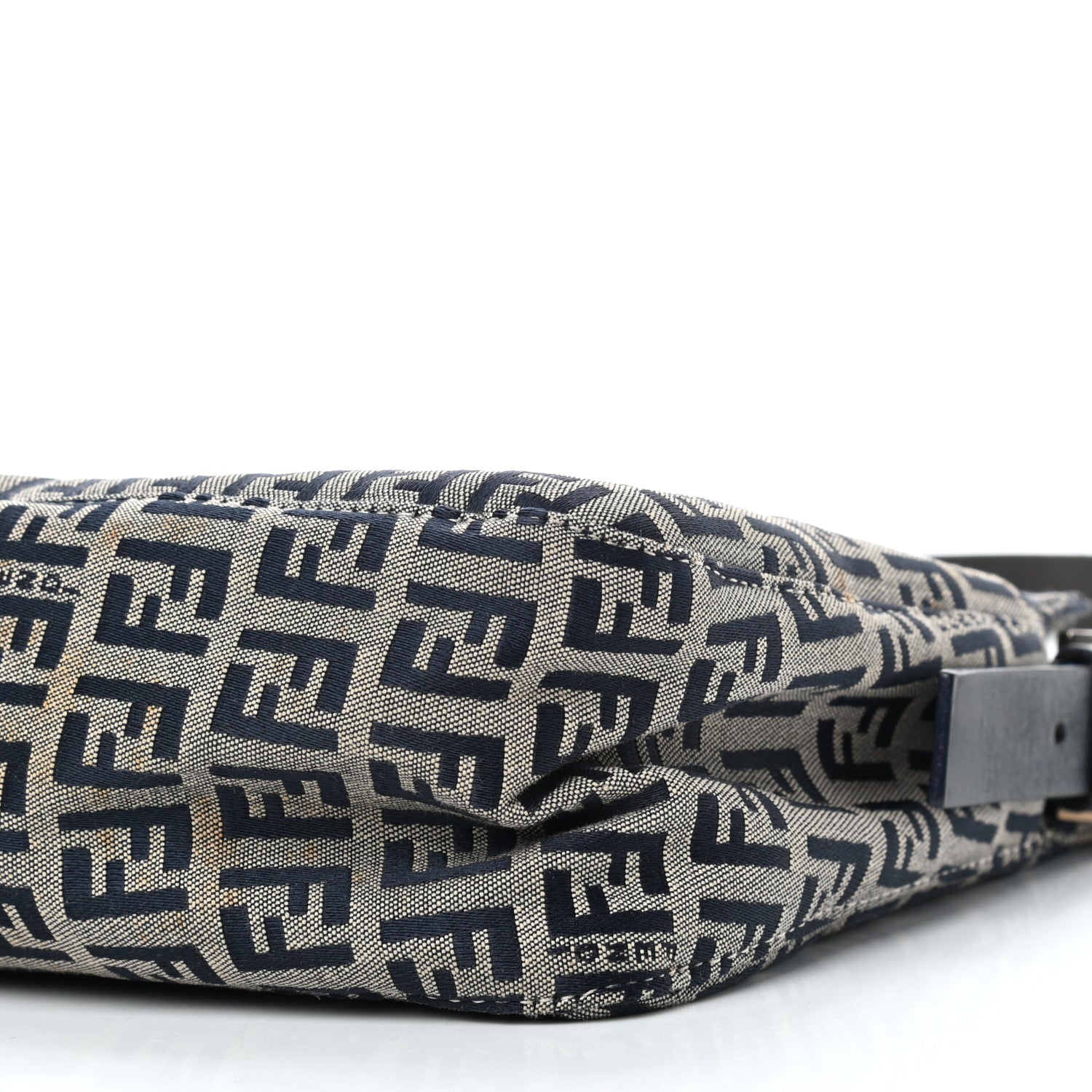 Fendi Zucchino Shoulder Bag Navy 9 of 12