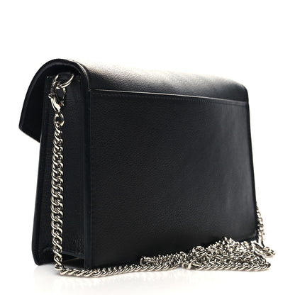 Louis Vuitton Soft Calfskin My Lockme Chain Pochette Black 3 of 11