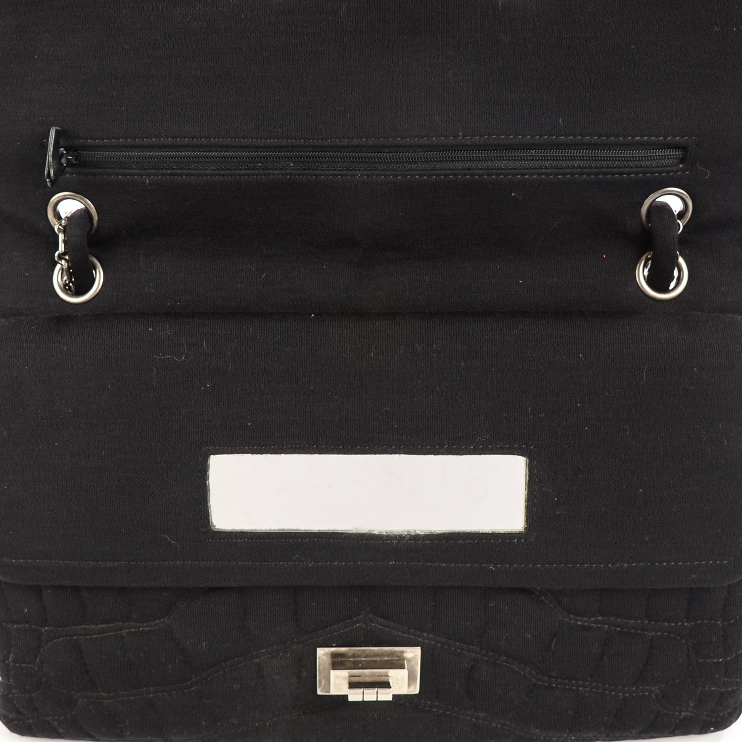Chanel Jersey Coco's Croc 2.55 Reissue 227 Flap Black 12 of 13