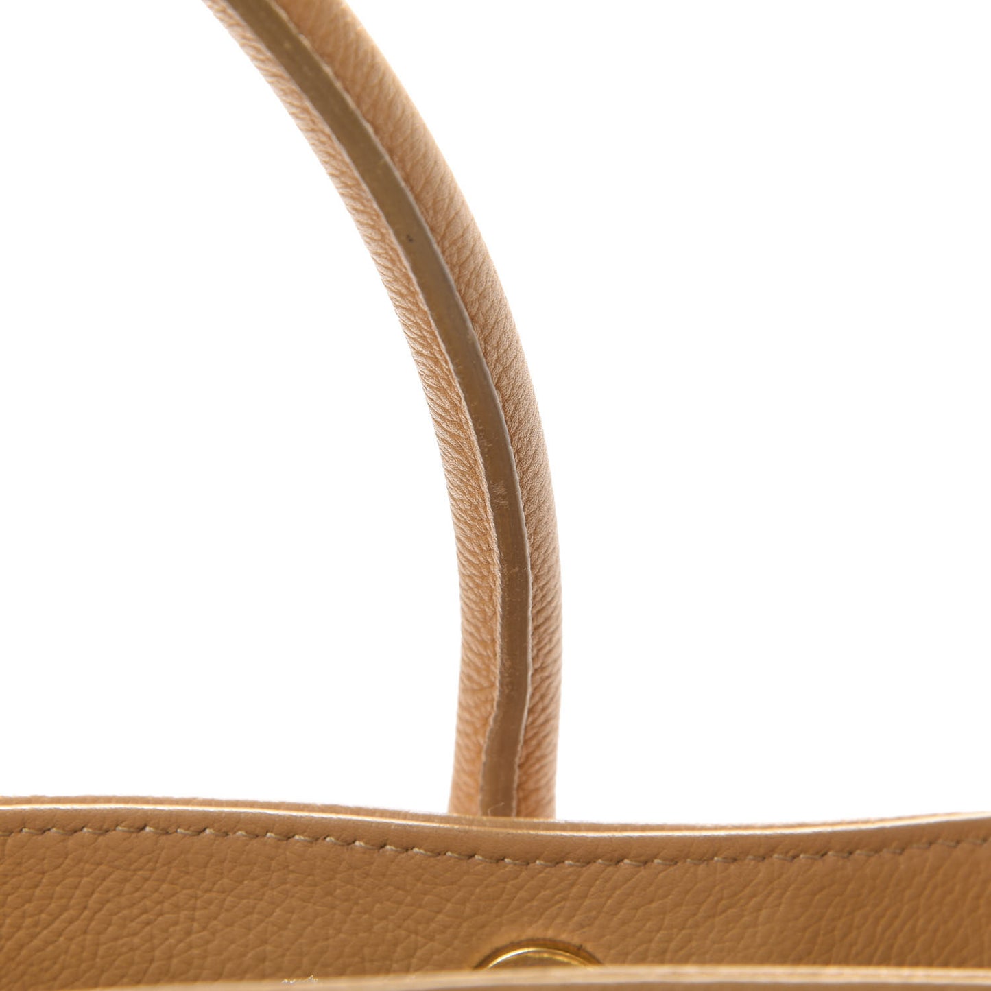 Calfskin Cerf Executive Shopper Tote Beige