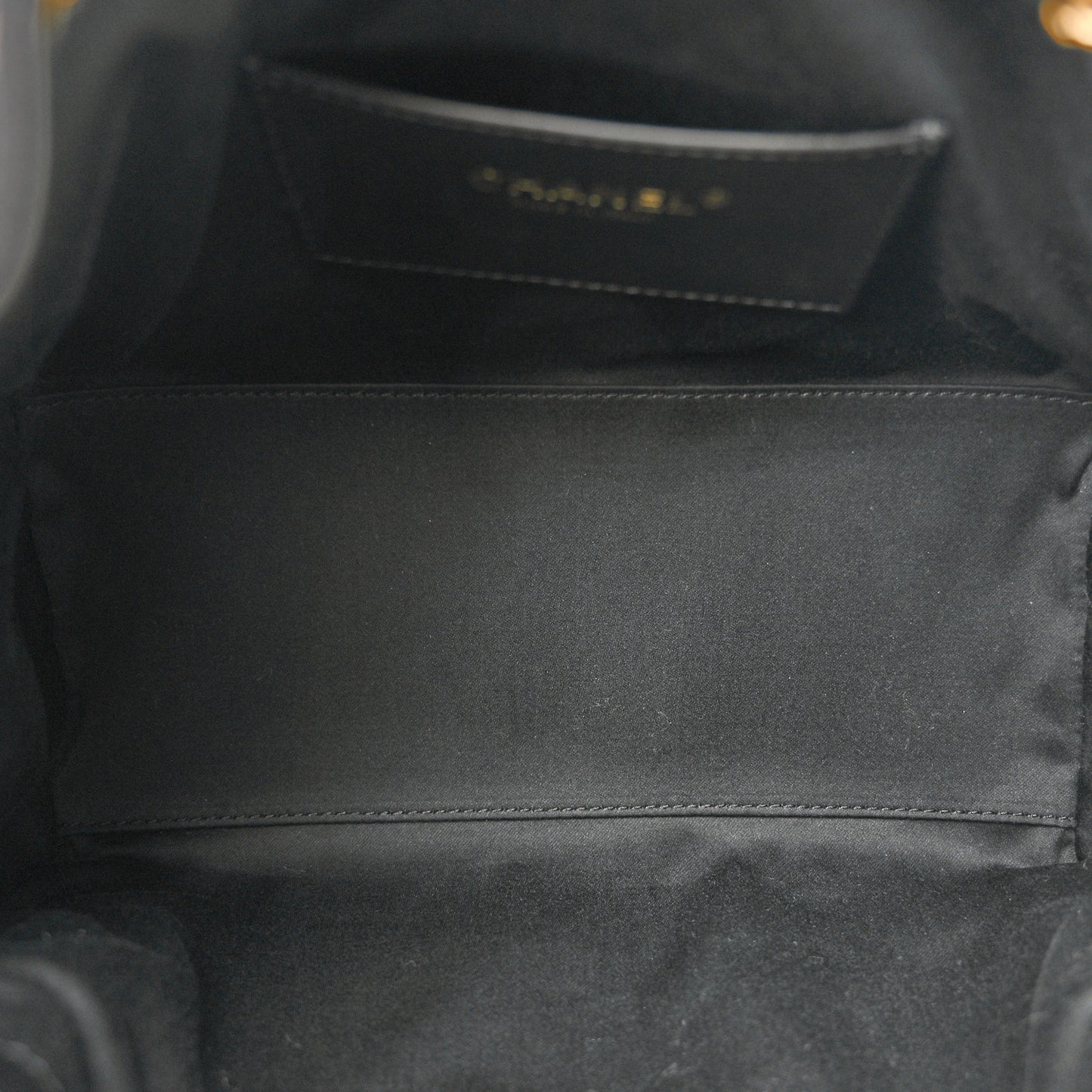 Canvas Quilted Small Chanel 25 Handbag Black