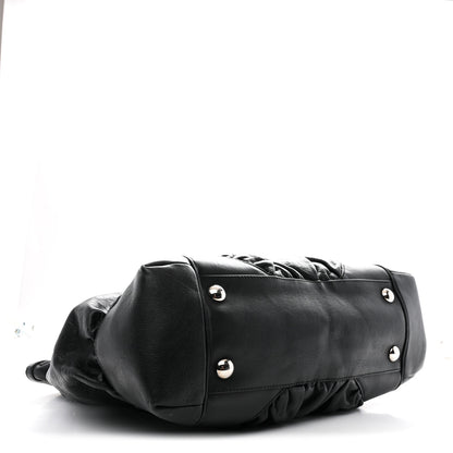 Gucci Horsebit Embossed Full Moon Tote Black 4 of 12