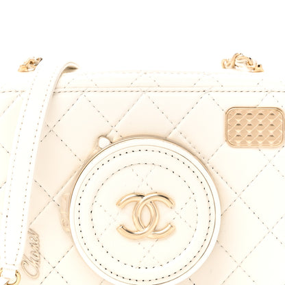 Chanel Lambskin Quilted Coco Click Bag White 8 of 11