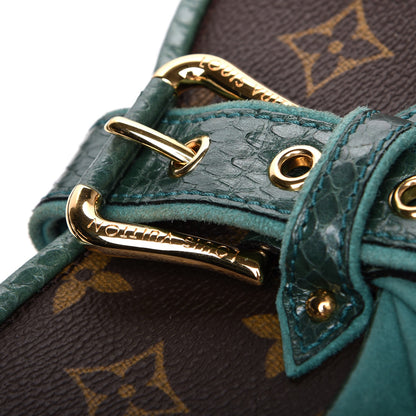 Louis Vuitton Monogram Python Suede Les Extraordinaires Draped Pochette 7 of 11