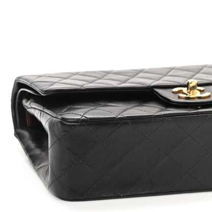 Chanel Lambskin Quilted Medium Double Flap Black 9 of 11