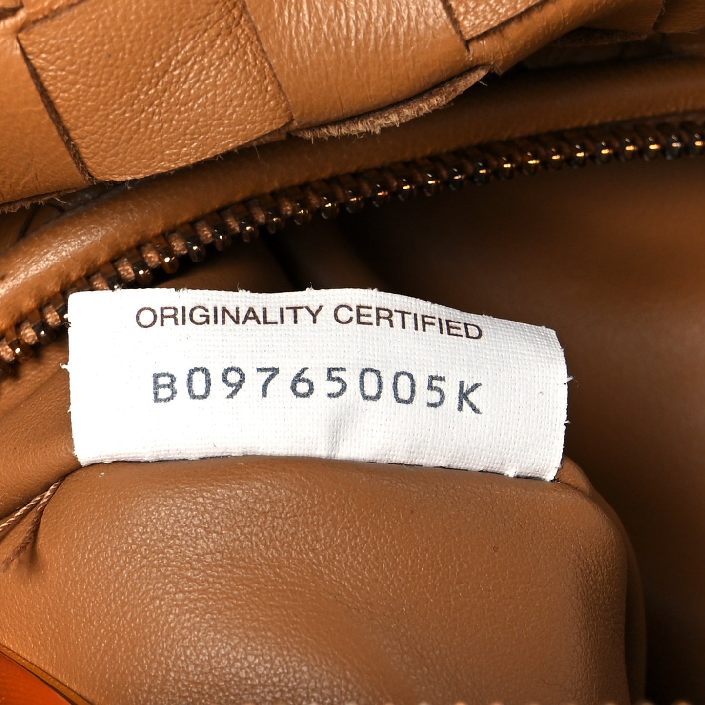 Nappa Intrecciato Teen Jodie Hobo Caramel