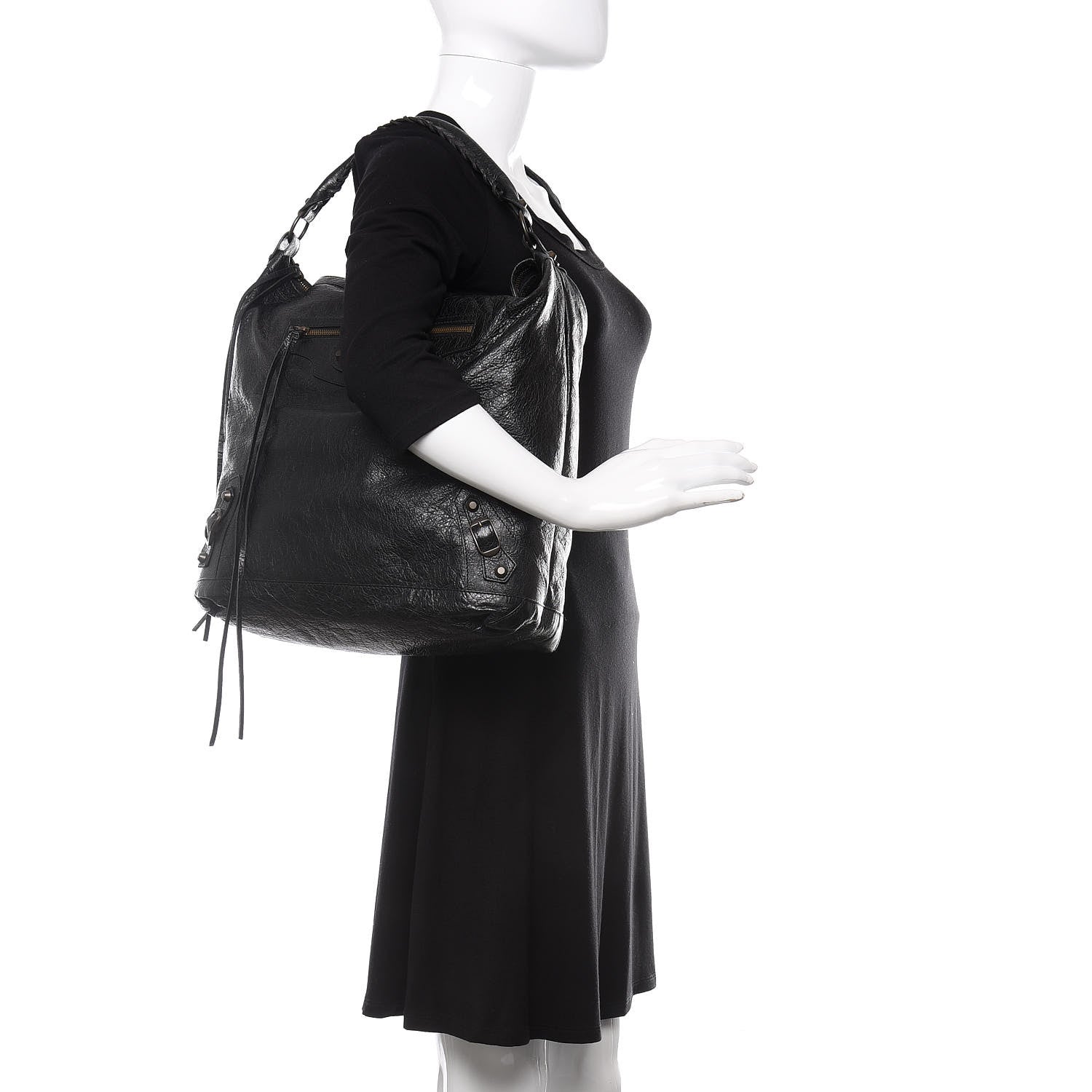 Balenciaga Agneau Classic Hardware Day Hobo Black 2 of 10