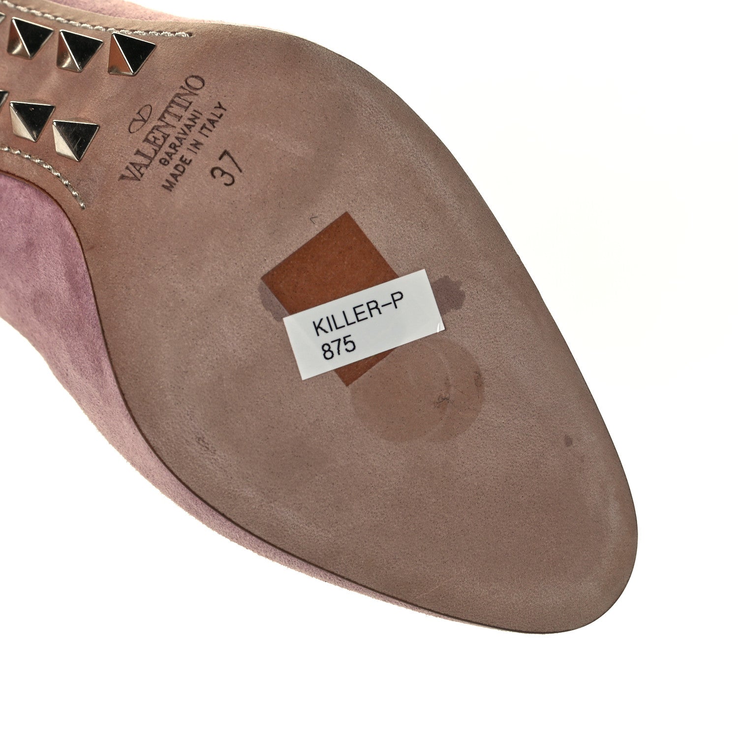 Valentino Garavani Suede Rockstud Killer Stud 90mm Pumps 37 Lipstick 8 of 12