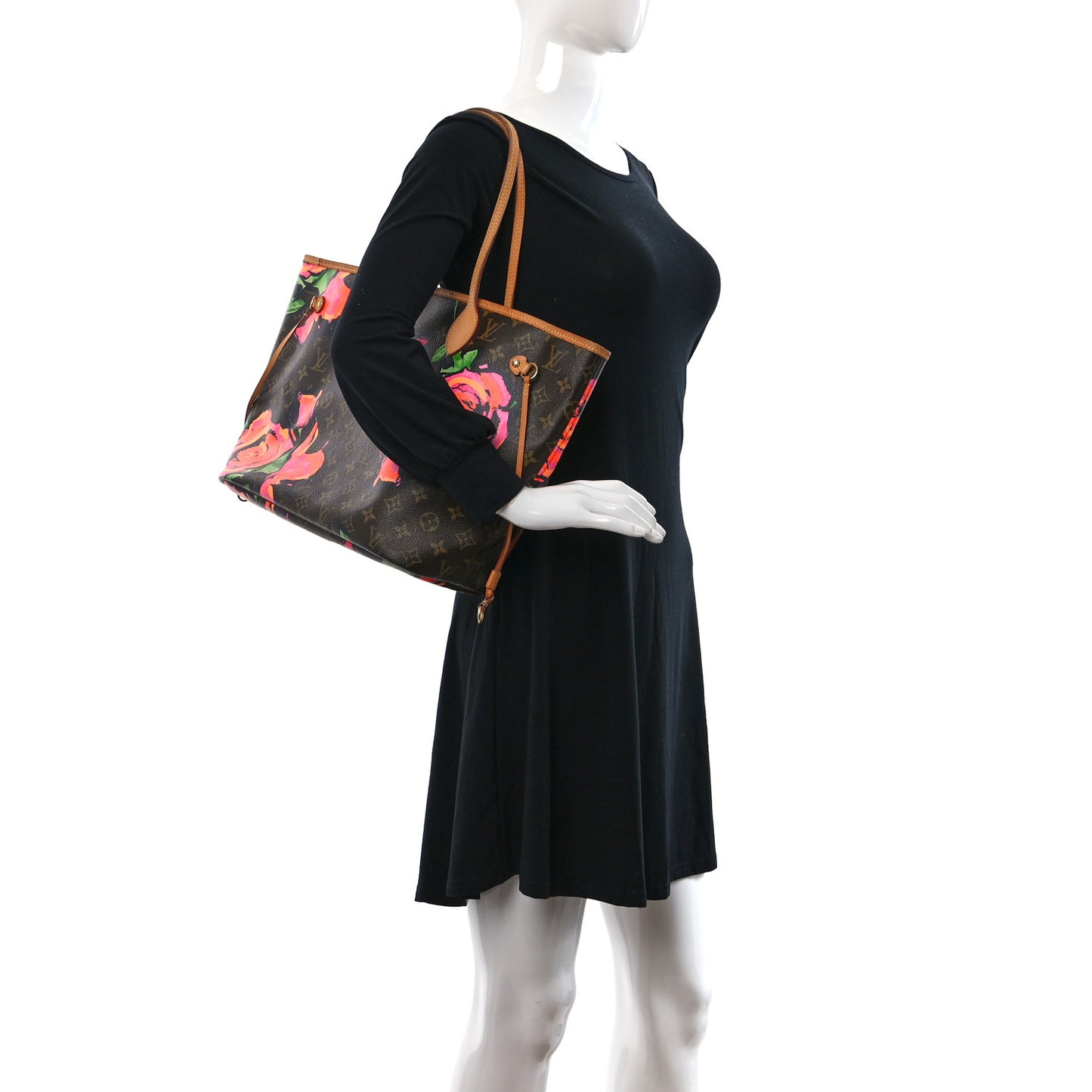 Monogram Roses Neverfull MM
