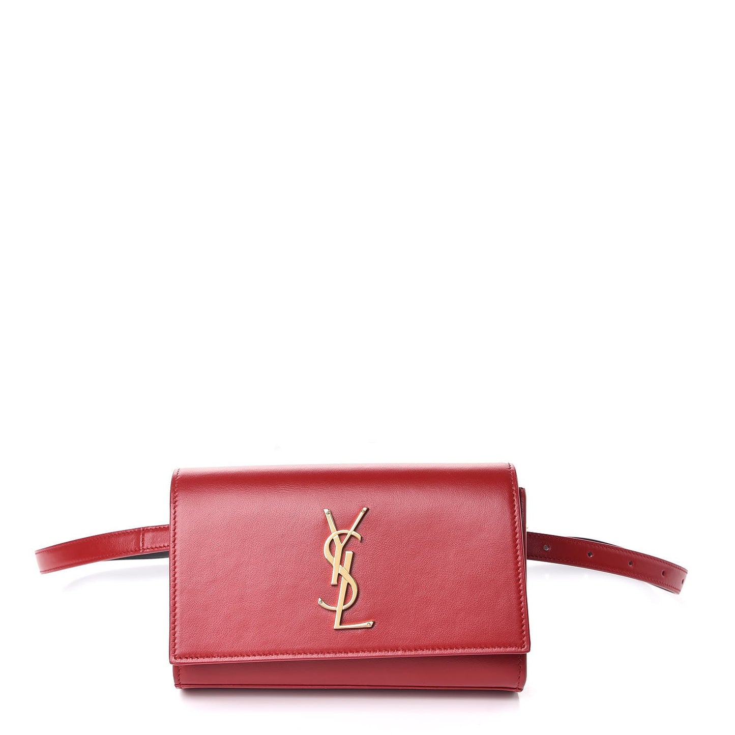 Smooth Calfskin Monogram Kate Belt Bag Red
