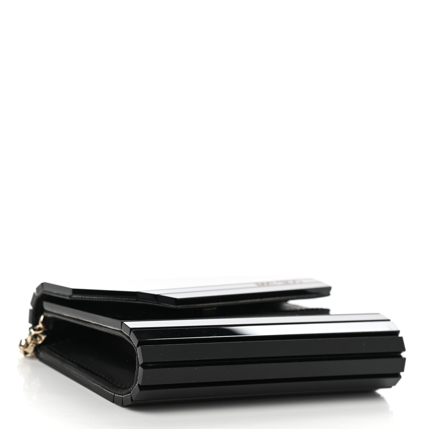 Acrylic Micro Candy Clutch Black